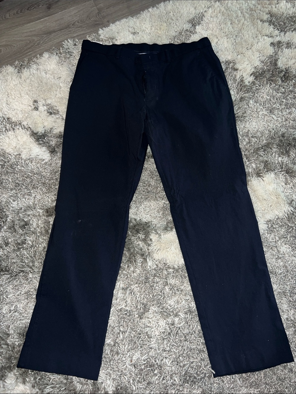 Tommy Hilfiger Navy Trousers with Red & White Stripe Detail